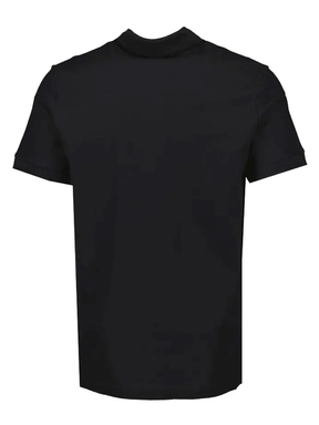 Burberry Branded Circle Logo Black Polo Shirt