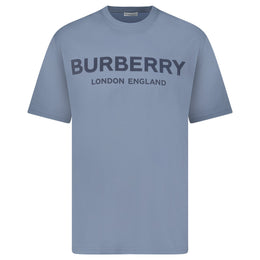 Burberry 'Ellison' Logo Print T-Shirt Carbon Blue