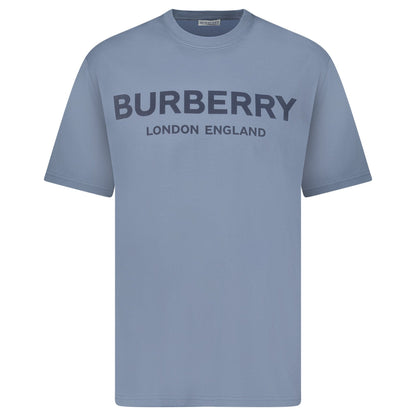 Burberry 'Ellison' Logo Print T-Shirt Carbon Blue