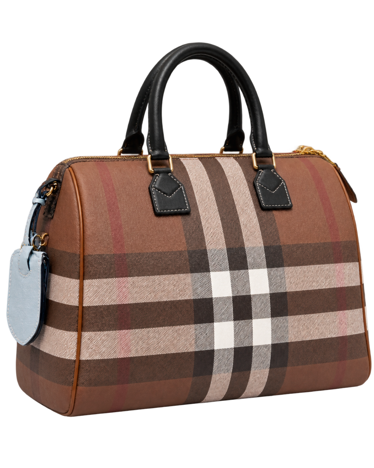 Burberry Check Large Bowling Bag
