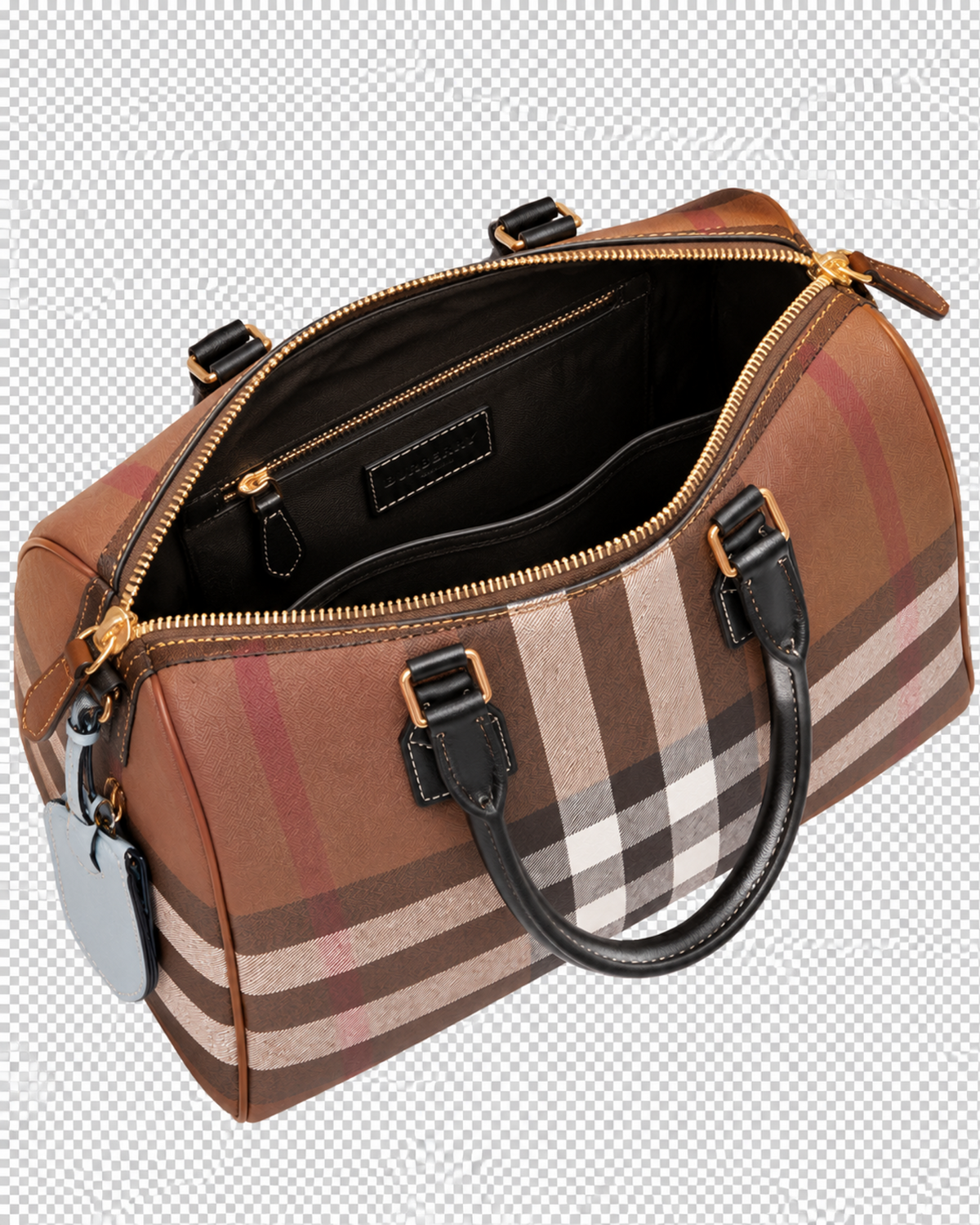Burberry Check Large Bowling Bag