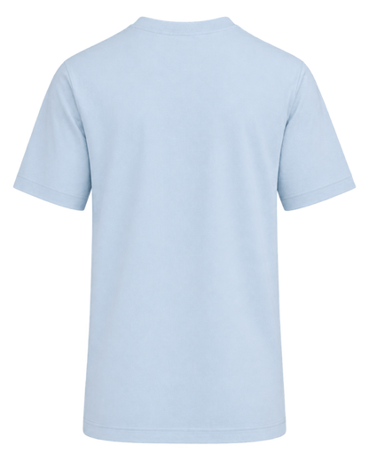 Burberry Check Logo Embroidered T-Shirt Blue