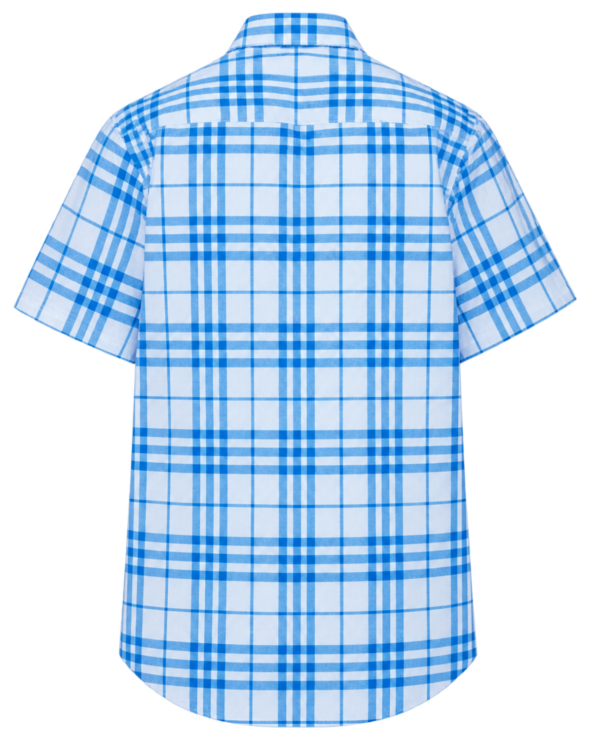 Burberry check-pattern short-sleeve cotton shirt