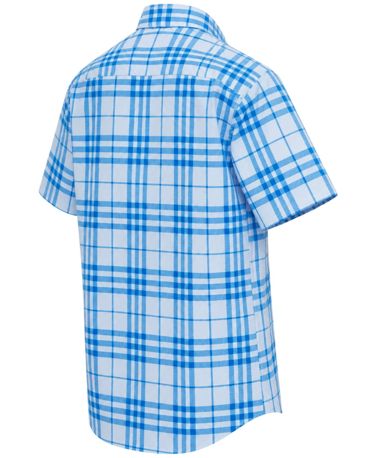 Burberry check-pattern short-sleeve cotton shirt