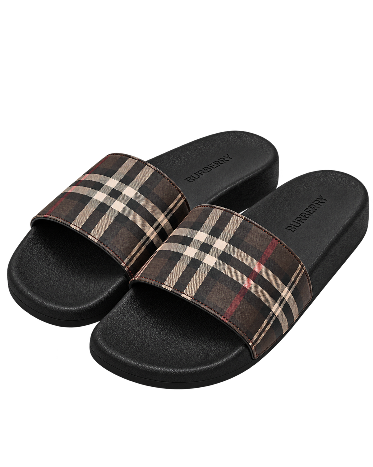 Burberry Check slipper with plaid pattern