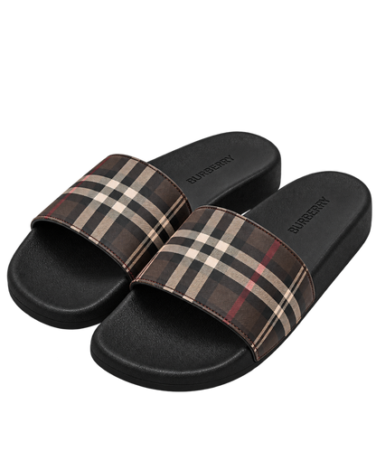 Burberry Check slipper with plaid pattern