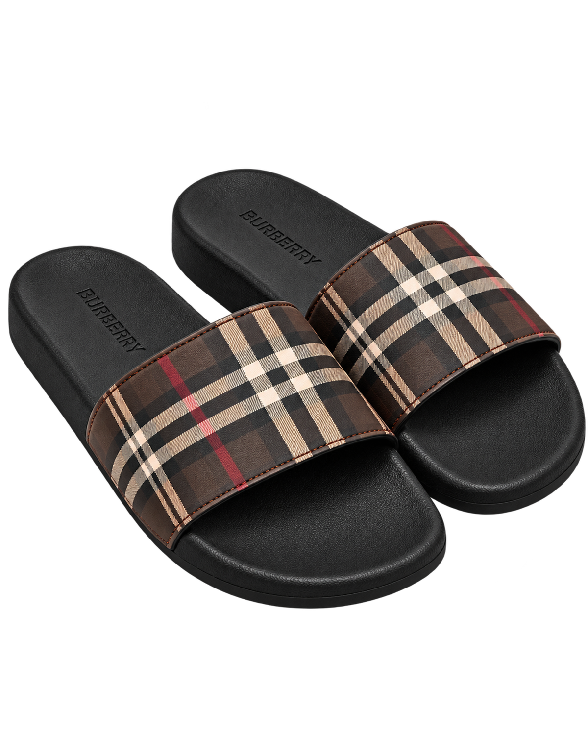 Burberry Check slipper with plaid pattern