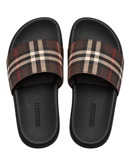 Burberry Check slipper with plaid pattern