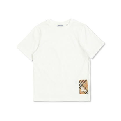 Burberry check-tag cotton T-shirt