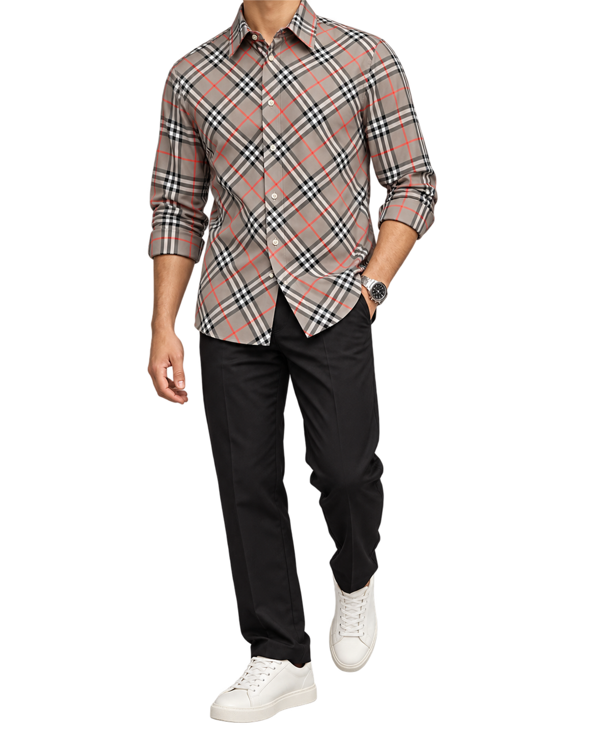 Burberry checked cotton shirt