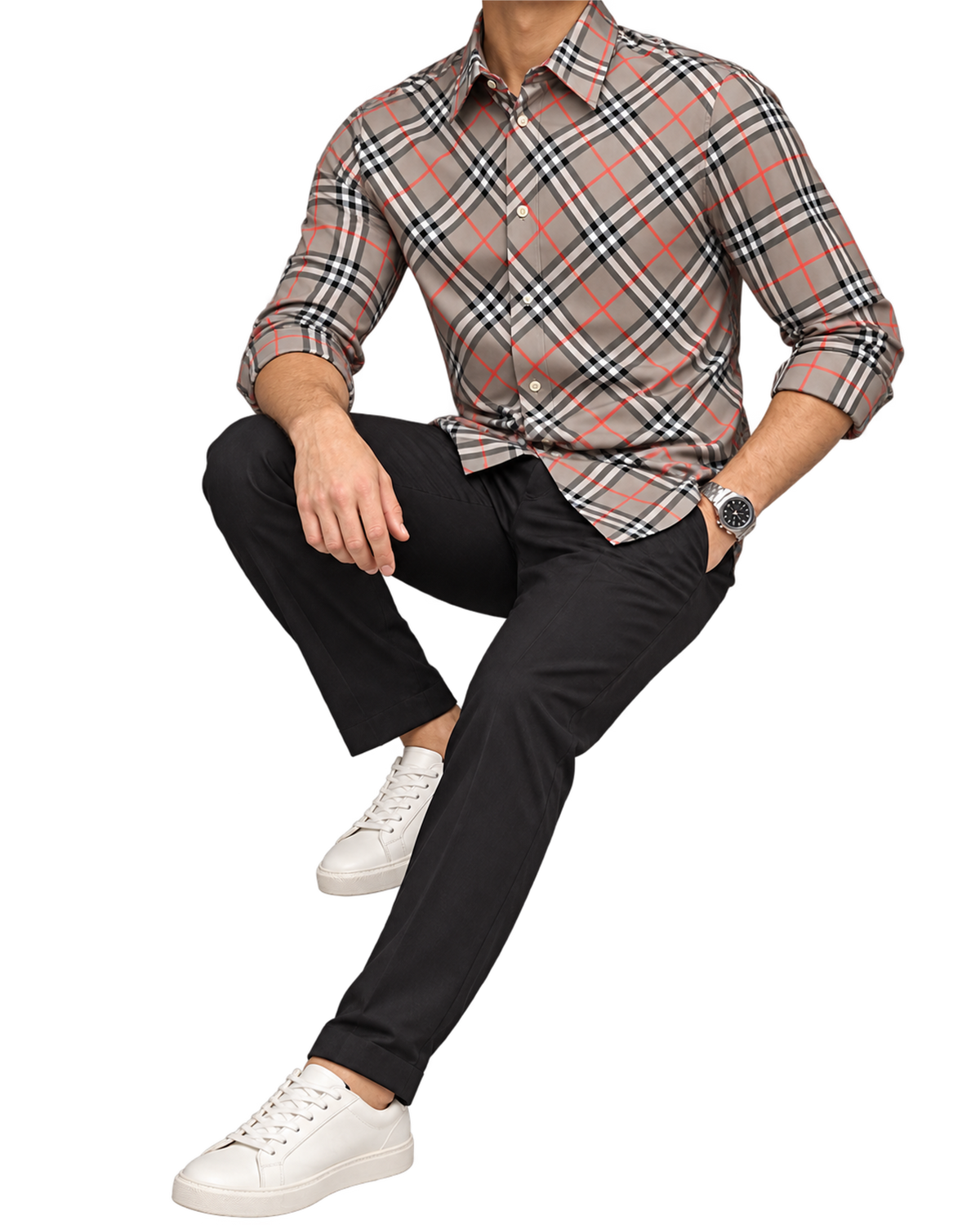 Burberry checked cotton shirt