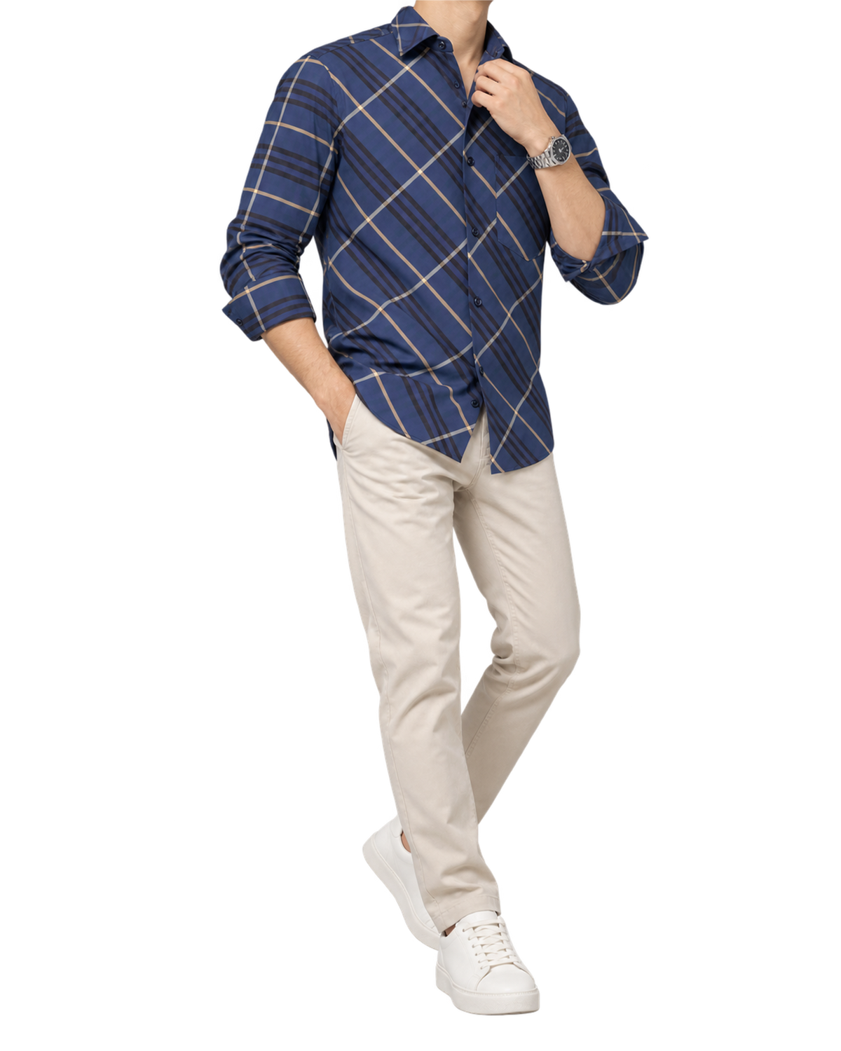 Burberry checked shirt