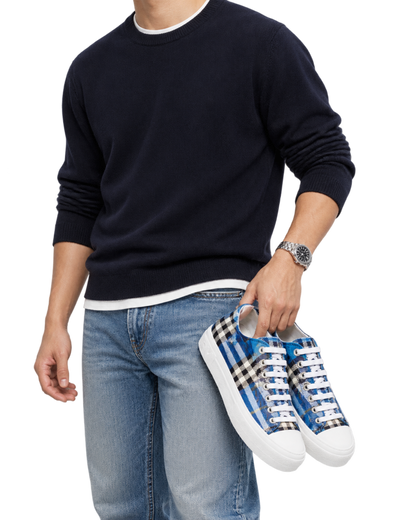 Burberry checked sneakers