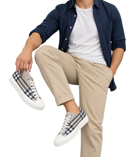 Burberry checked sneakers