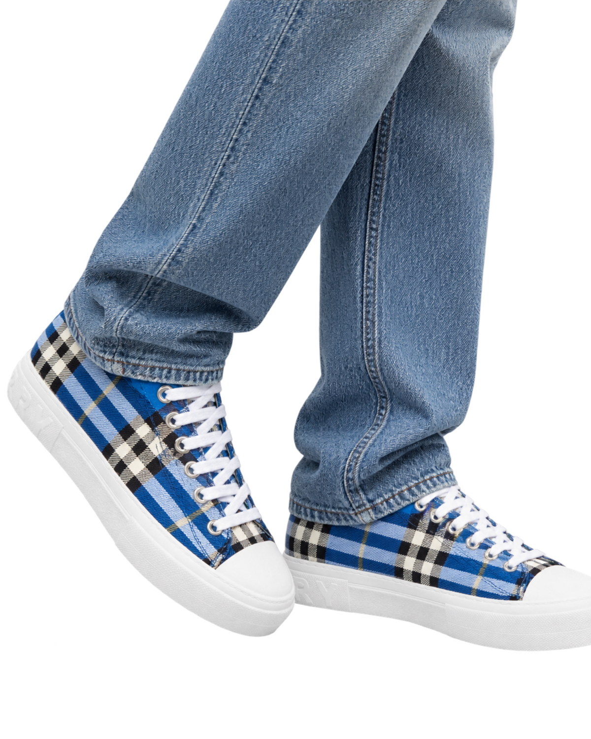 Burberry checked sneakers