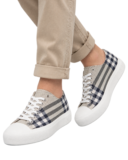 Burberry checked sneakers