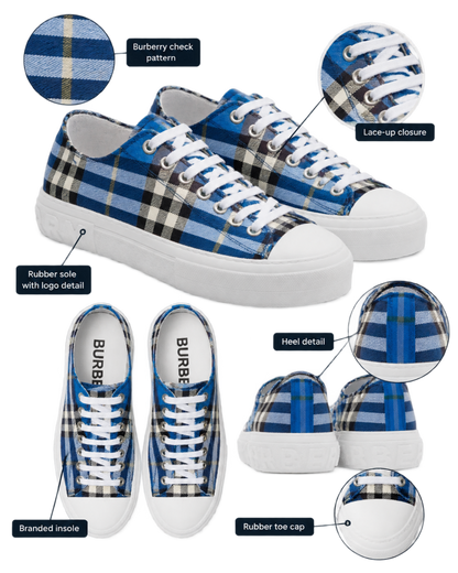 Burberry checked sneakers