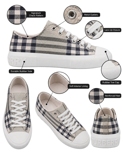 Burberry checked sneakers