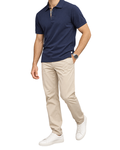 Burberry Classic Polo In Navy