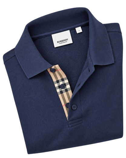 Burberry Classic Polo In Navy