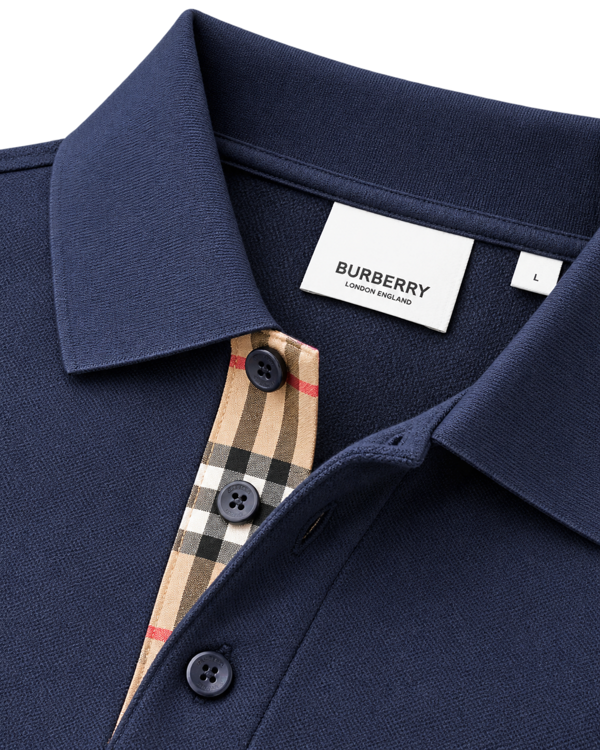 Burberry Classic Polo In Navy