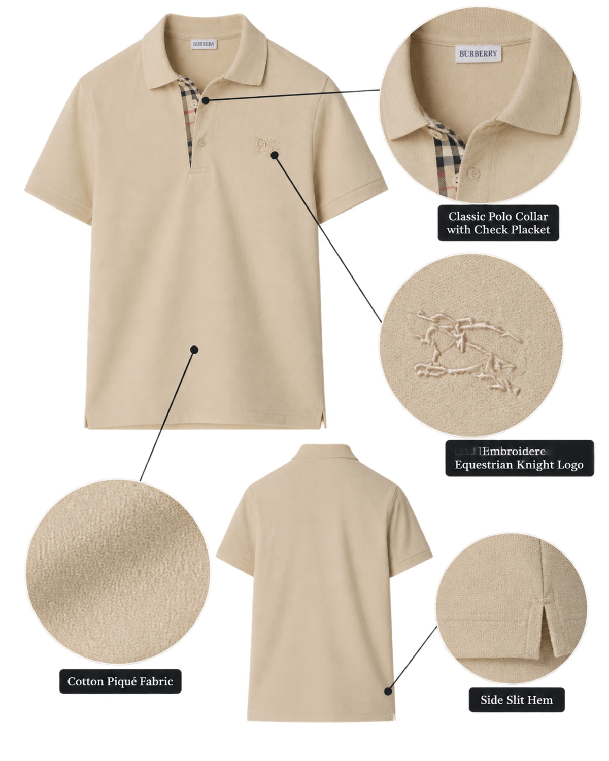 Burberry cotton polo shirt