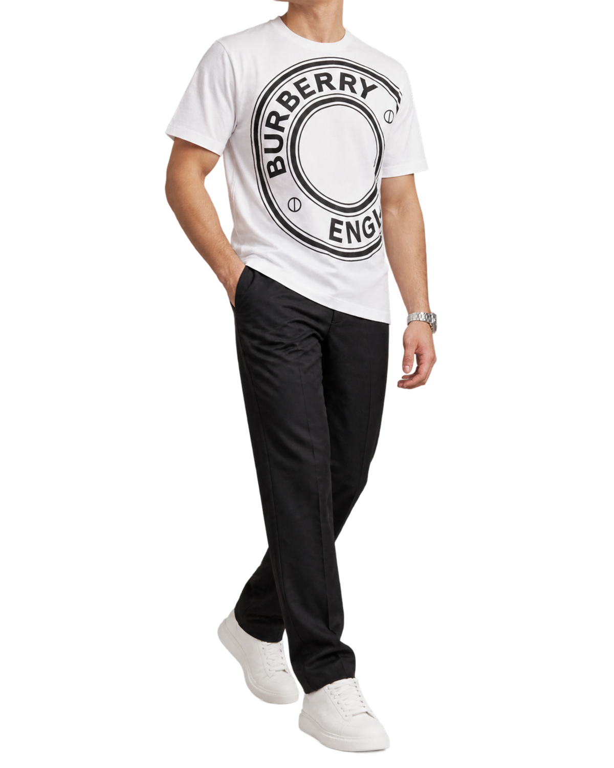 Burberry Graphic Print T-Shirt in White