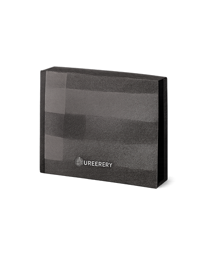 Burberry Grey Motif Checked Wallet