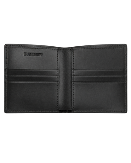 Burberry Grey Motif Checked Wallet
