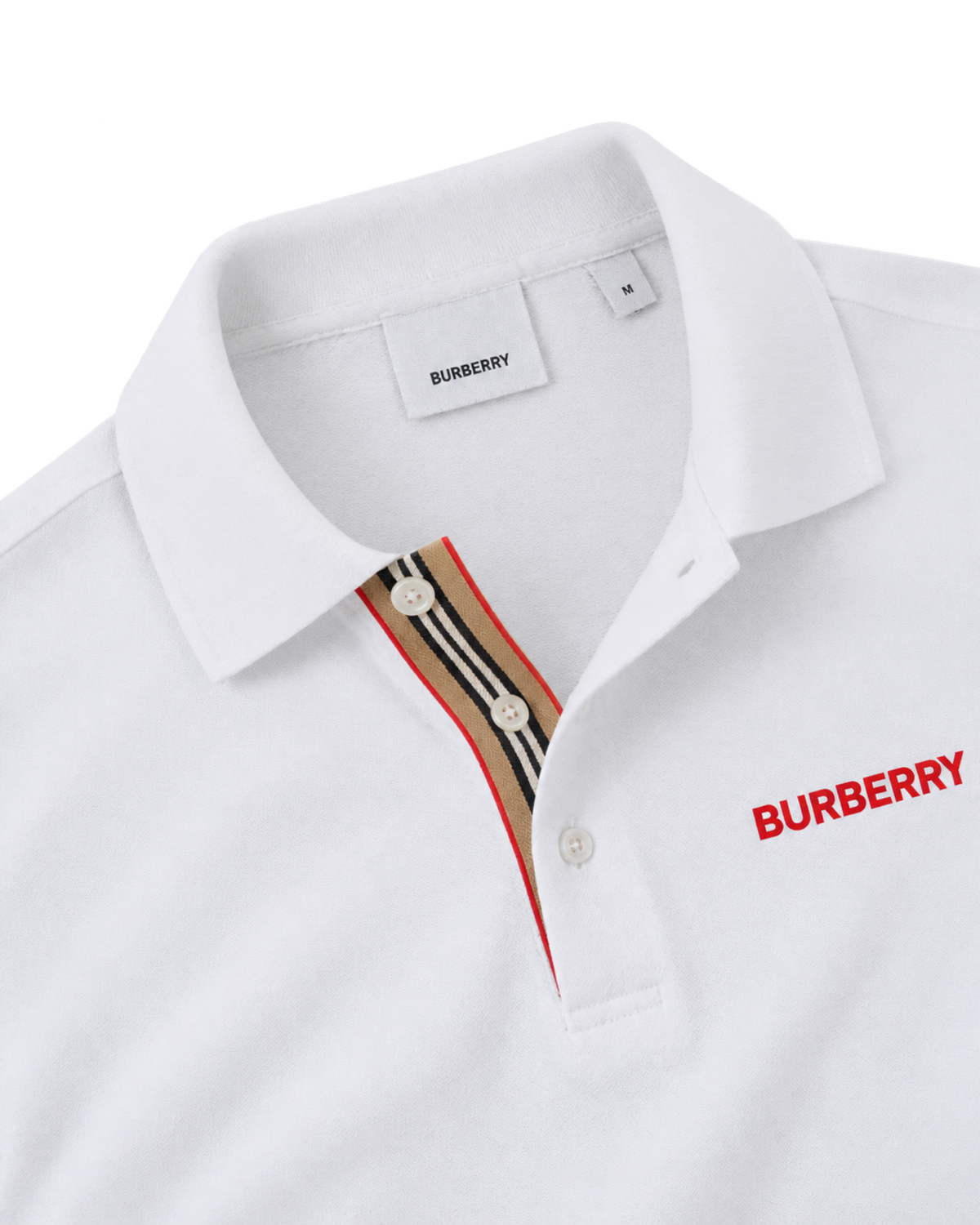 BURBERRY HARTFORD BEIGE WHITE POLO