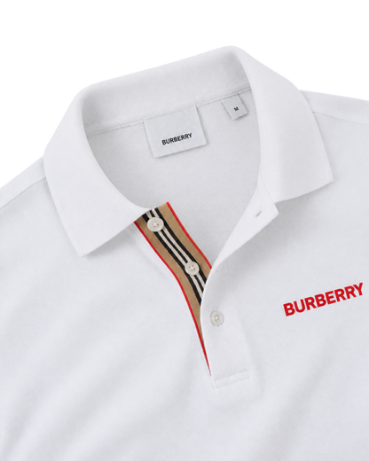 BURBERRY HARTFORD BEIGE WHITE POLO