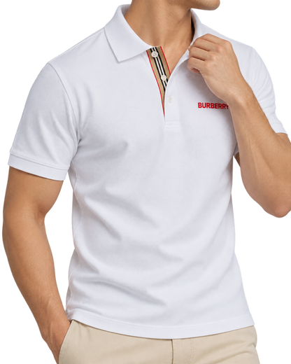 BURBERRY HARTFORD BEIGE WHITE POLO