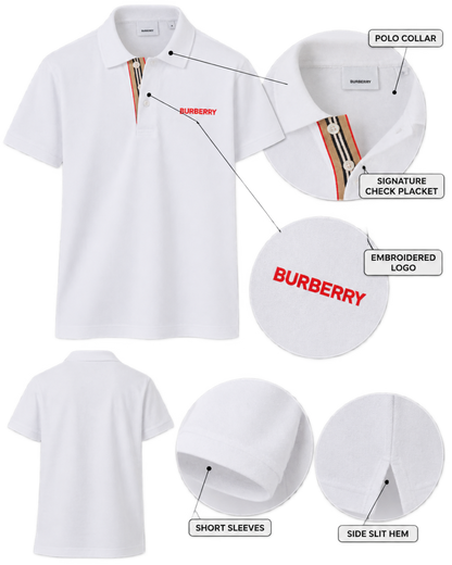 BURBERRY HARTFORD BEIGE WHITE POLO
