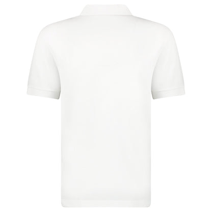 Burberry ‘Hartford’ Zip Check Polo White