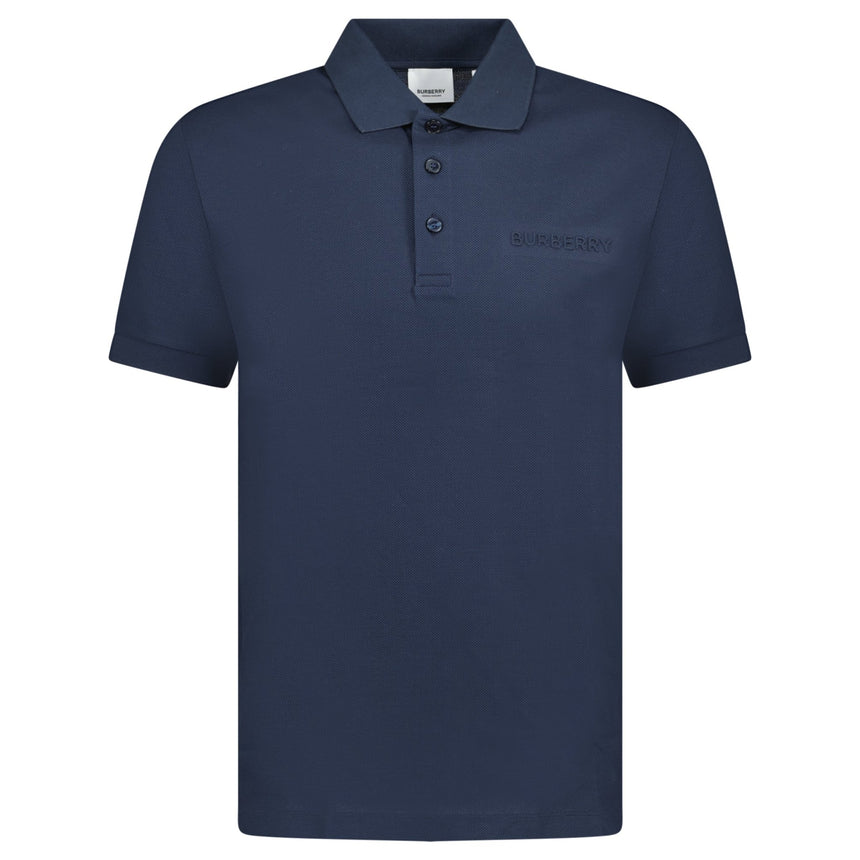 Burberry Monogram Embroidered Piqué Polo Shirt