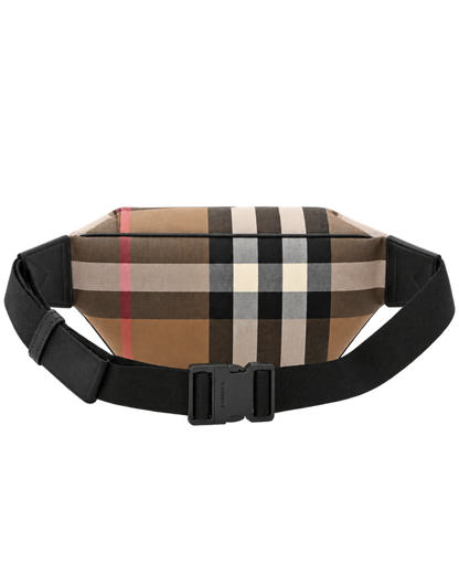 Burberry IP Check Sonny Bum Bag Taupe Brown