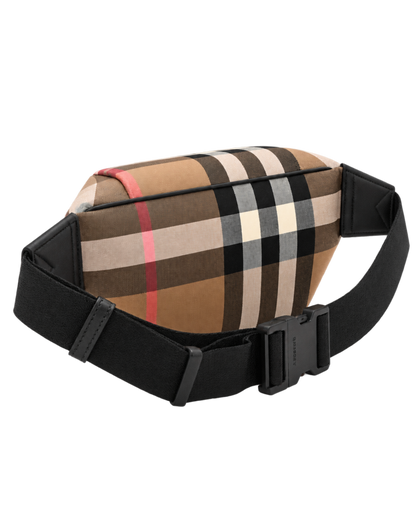 Burberry IP Check Sonny Bum Bag Taupe Brown