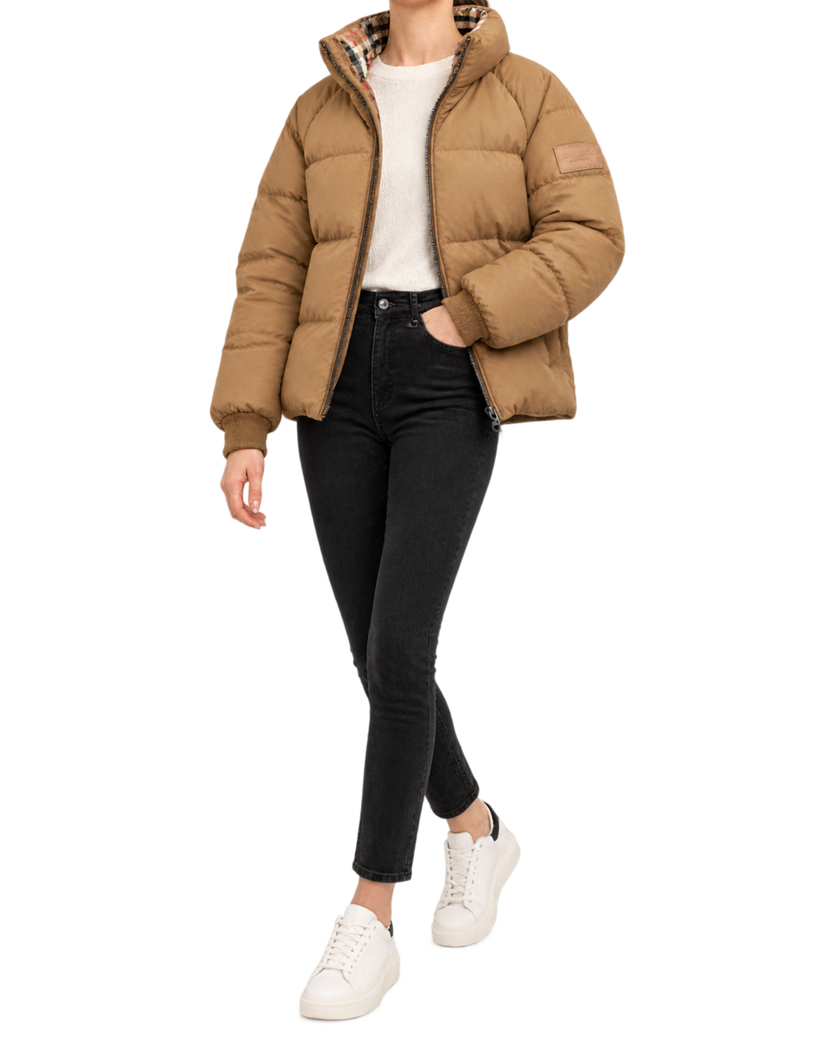 BURBERRY IVER DOWN CHECKERED REVERSIBLE PUFFER PARKA JACKET