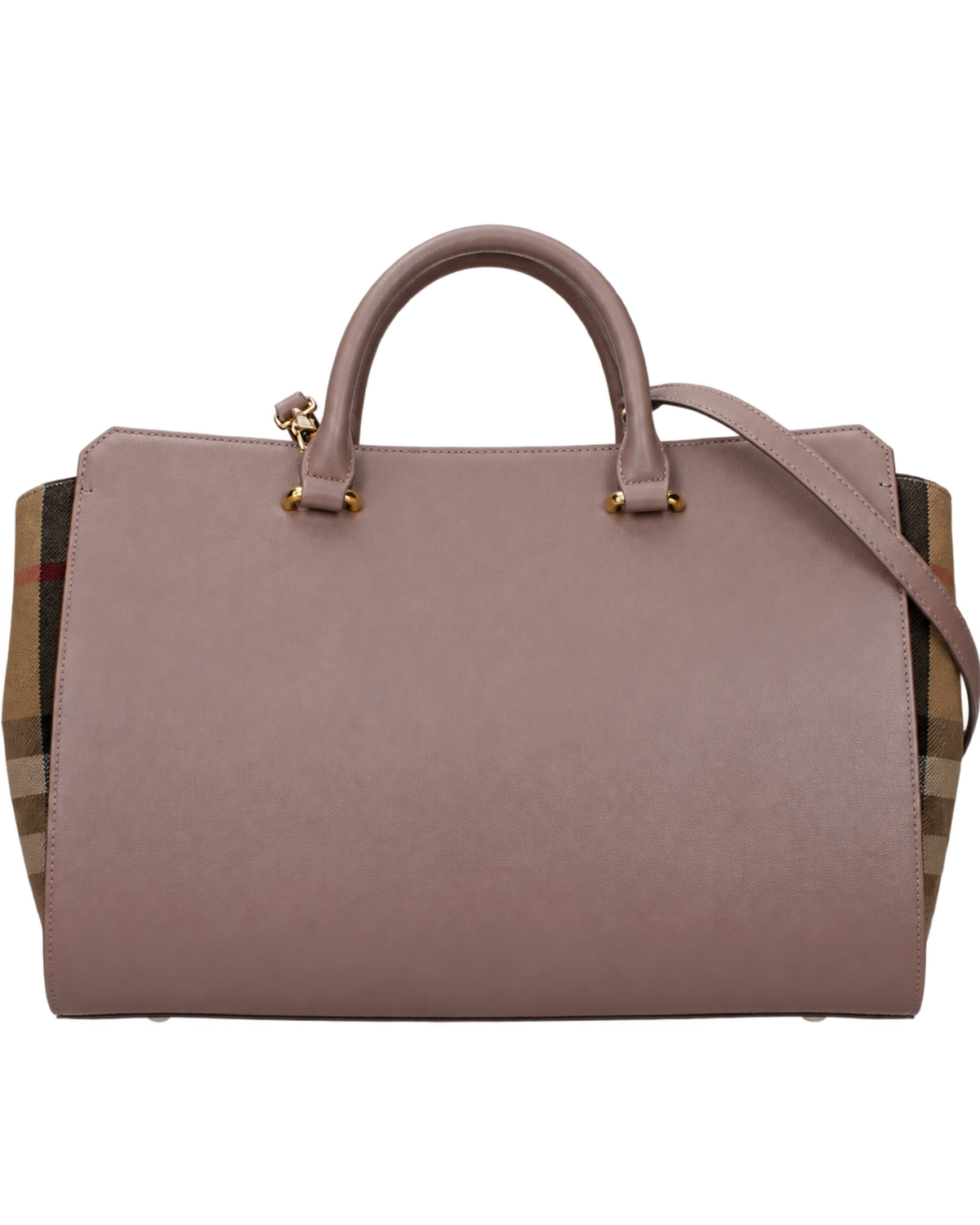 Burberry Leather Weekender Top Handle Shoulder Bag