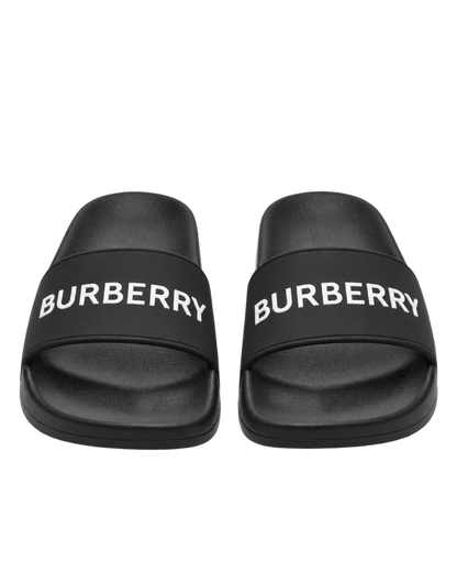 Burberry logo slides