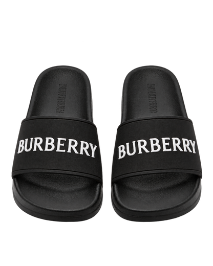 Burberry logo slides