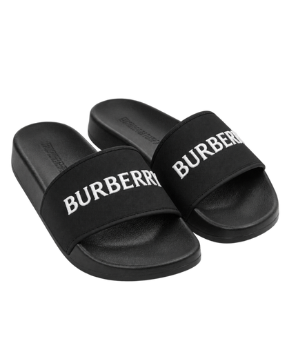 Burberry logo slides