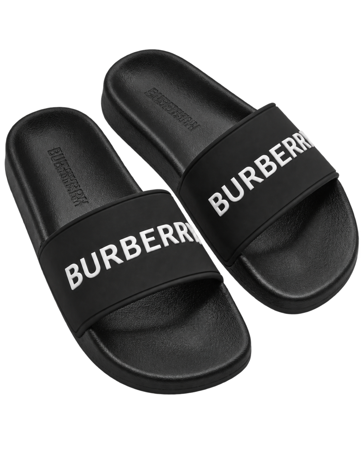 Burberry logo slides