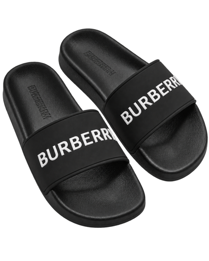 Burberry logo slides