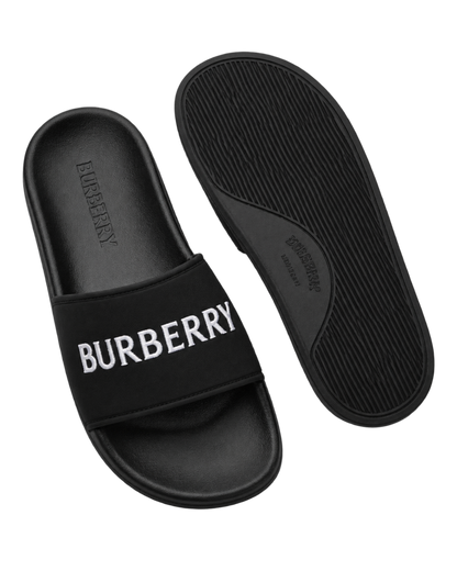 Burberry logo slides