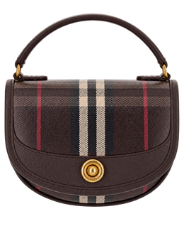 Burberry Mahogany Multicolor Highlands Mini Cross Body Bag