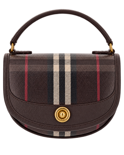Burberry Mahogany Multicolor Highlands Mini Cross Body Bag