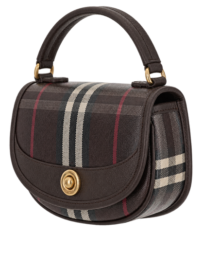 Burberry Mahogany Multicolor Highlands Mini Cross Body Bag