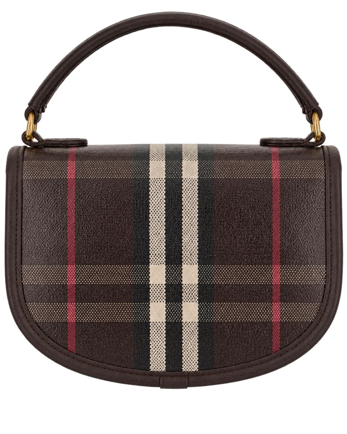 Burberry Mahogany Multicolor Highlands Mini Cross Body Bag