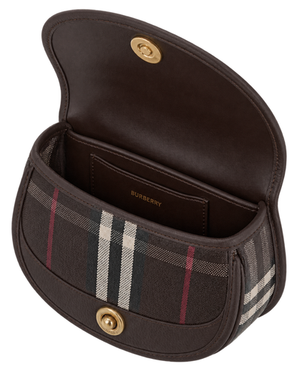 Burberry Mahogany Multicolor Highlands Mini Cross Body Bag